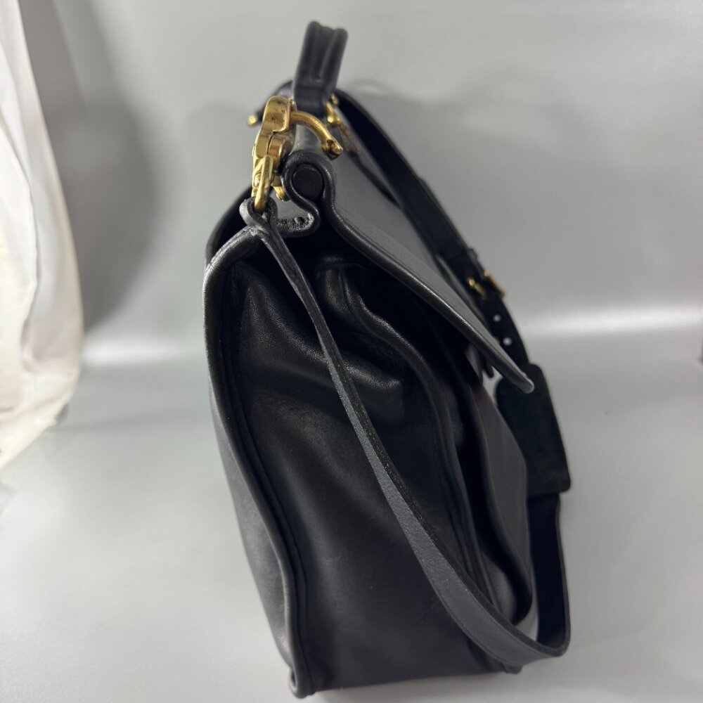 Vintage Coach # 5255 Black Leather Regency Brief - Picture 8 of 15